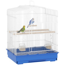 Jaula para Pájaro Azul 46.5 x 36 x 59 cm