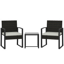 Conjunto de Jardín Beige 58 x 55 x 76 cm