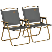 Sillas de Camping Gris 54 x 59 x 78 cm