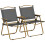 Outsunny Sillas de Camping Gris 54 x 59 x 78 cm 1