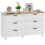 Homcom Cómoda Blanco 120 x 38 x 71 cm 1
