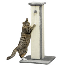 Rascador para Gato Gris 41 x 41 x 81 cm
