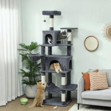 Árbol para Gato Gris 60 x 48 x 202 cm