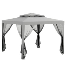 Carpa de Jardín Gris 297 x 297 x 268 cm