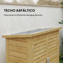 Caseta de Jardín Marrón 87 x 46.5 x 96.5 cm
