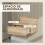 Homcom Mesillas de Noche Marrón 43 x 36.5 x 30.5 cm 6