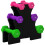 Juego de Mancuerna Multicolor 31 x 9 x 28 cm 1
