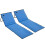 Outsunny Esterillas de Playa Azul 142 x 51 x 40 cm 1