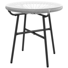Mesa de Ratán Gris 50 x 50 x 50 cm