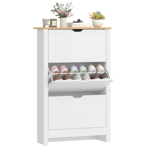 Homcom Zapatero Blanco 72 x 26 x 112 cm