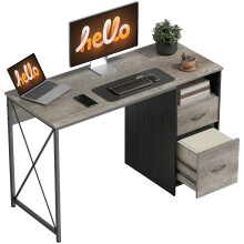 Mesa de Ordenador Gris 120 x 50 x 76 cm