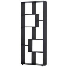 Estantería para Libros Negro 70 x 24 x 178 cm