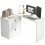 Homcom Escritorio Reversible Blanco 163 x 39 x 75 cm 1