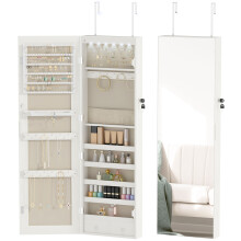 Espejo Joyero Blanco 37 x 10 x 120 cm