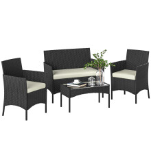 Conjunto de Jardín Beige 102 x 58 x 82 cm