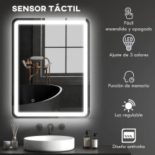 Espejo de Baño Gris 70 x 4 x 90 cm