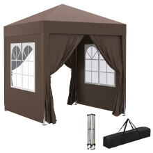 Carpa Plegable Marrón 200 x 200 x 240 cm