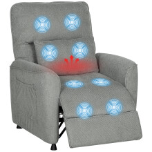 Sillón Masaje Reclinable Gris 88 x 93 x 102 cm