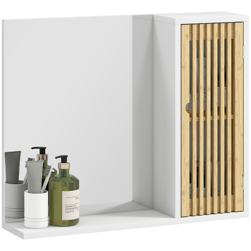 Homcom Espejo de Baño Blanco 60 x 14 x 50 cm
