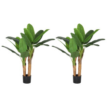 Plantas Artificiales Bananero Verde 17 x 17 x 120 cm