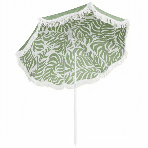 Outsunny Sombrilla de Playa Verde 178 x 178 x 206 cm
