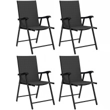 Sillas Plegable Negro 62 x 58 x 97 cm