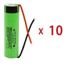 (Yellow) Panasonic New Original NCR18650B 3.7v 3400mAh 18650 Li-ion Rechargeable Battery Welding Silica