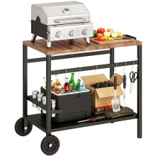 Carrito de Barbacoa Marrón 97 x 51 x 83 cm