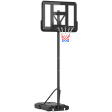 Canasta de Baloncesto Negro 110 x 75 x 365 cm