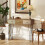 Homcom Mesa Consola Marrón 90 x 30 x 75 cm 2
