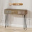 Homcom Mesa Consola Marrón 90 x 30 x 75 cm 3