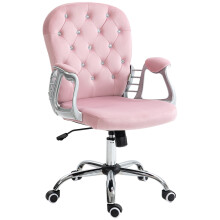 Silla de Escritorio Rosa 59.5 x 60.5 x 103 cm