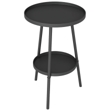 Mesa de Jardín Negro 32 x 32 x 51 cm