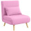 Homcom Sofá Cama Individual Rosa 72 x 75 x 85 cm 1