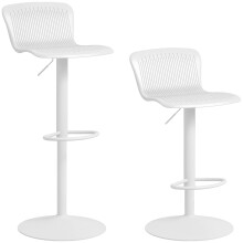 Taburetes de Bar Blanco 38.5 x 40 x 97.5 cm