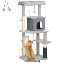 Árbol para Gato Gris 55 x 44 x 132 cm