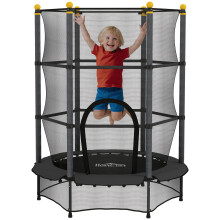 Cama Elástica Infantil Negro 140 x 140 x 190 cm