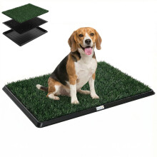 Inodoro para Perro Negro 76 x 50.5 x 3.5 cm