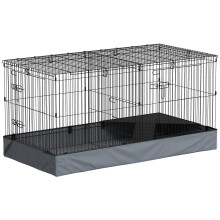 Jaula Animales Pequeño Negro 121 x 61 x 61 cm