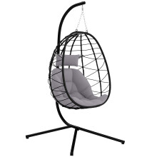 Silla Colgante Gris 98 x 95 x 198 cm