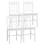 Homcom Sillas de Comedor Blanco 41 x 46.5 x 85.5 cm 1