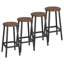 Taburetes de Bar Marrón 32.5 x 32.5 x 65 cm