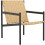 Outsunny Silla de Ratán Marrón 74 x 61 x 81 cm 1