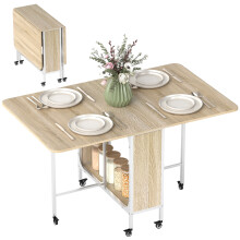 Mesa Plegable Comedor Marrón 130 x 80 x 74 cm