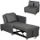 Homcom Sofá Cama Individual Gris 98 x 71 x 82 cm 1
