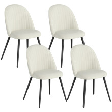 Sillas de Comedor Beige 50 x 56 x 83 cm