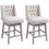 Homcom Taburetes de Bar Beige 46 x 57 x 101 cm 1