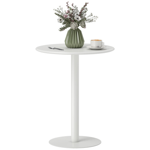 Homcom Mesa de Comedor Blanco 60 x 60 x 72 cm