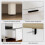 Homcom Cómoda Blanco 120 x 38 x 71 cm 6