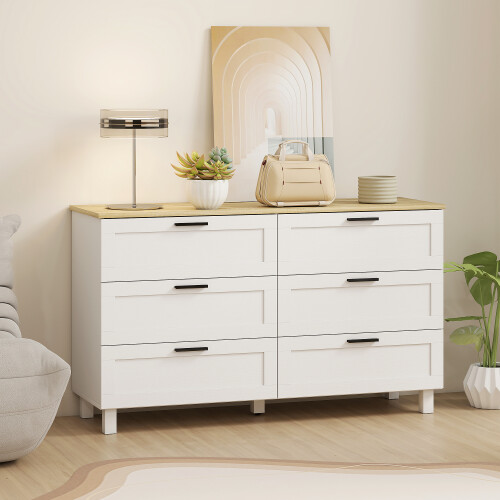 Homcom Cómoda Blanco 120 x 38 x 71 cm 1